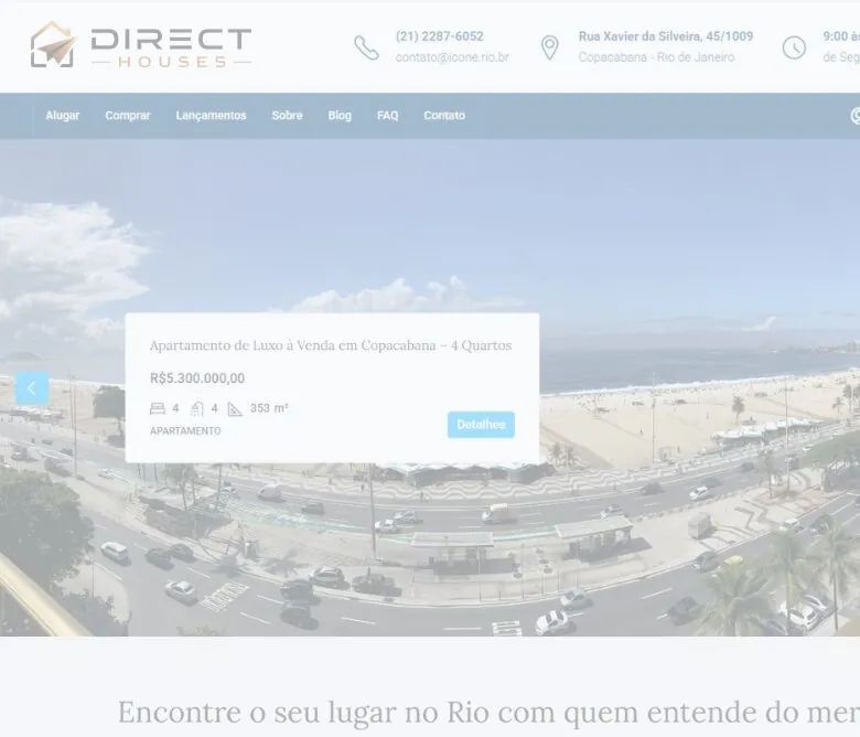 Site da Direct Houses
